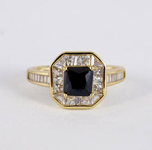 Load image into Gallery viewer, Anillo piedra negra
