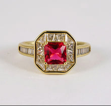 Load image into Gallery viewer, Anillo piedra roja
