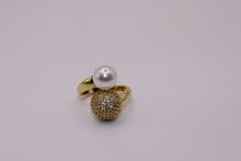 Load image into Gallery viewer, Anillo de perla abierto
