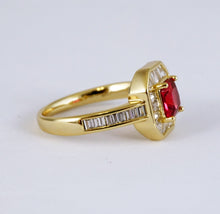 Load image into Gallery viewer, Anillo piedra roja
